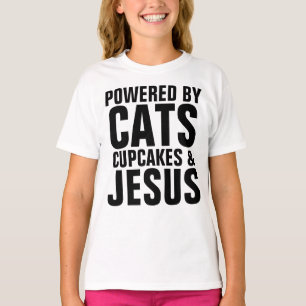 Christliche KatzenT - Shirt, KATZKUPFEN UND JESUS T-Shirt