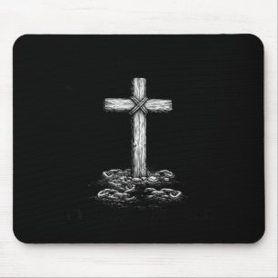 Christliche Ketten sind los und kreuz gesetzt Mousepad