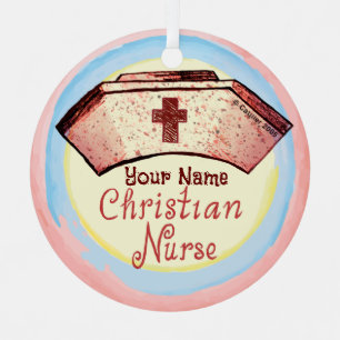 Christliche Krankenschwester Engel Ornament Aus Metall