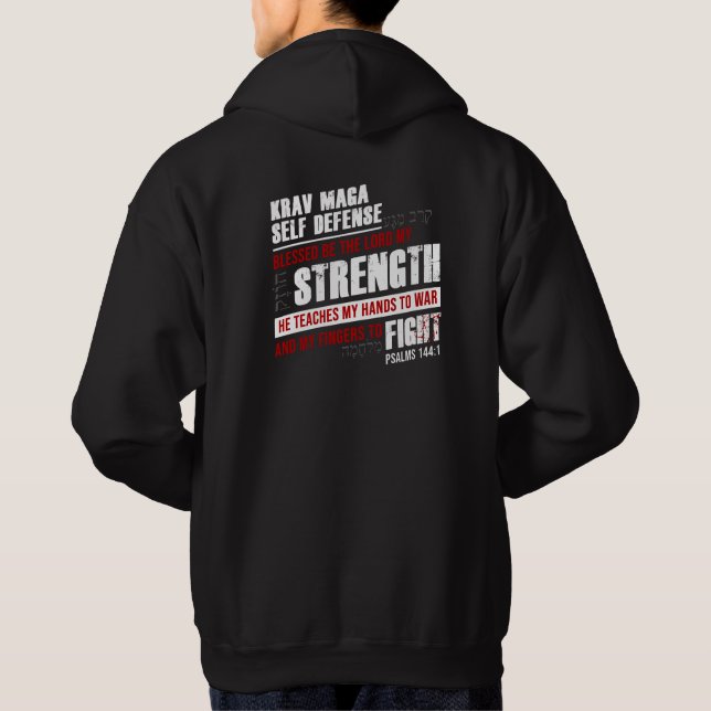Christliche Krav Maga-Selbstverteidigung Hoodie (Rückseite)