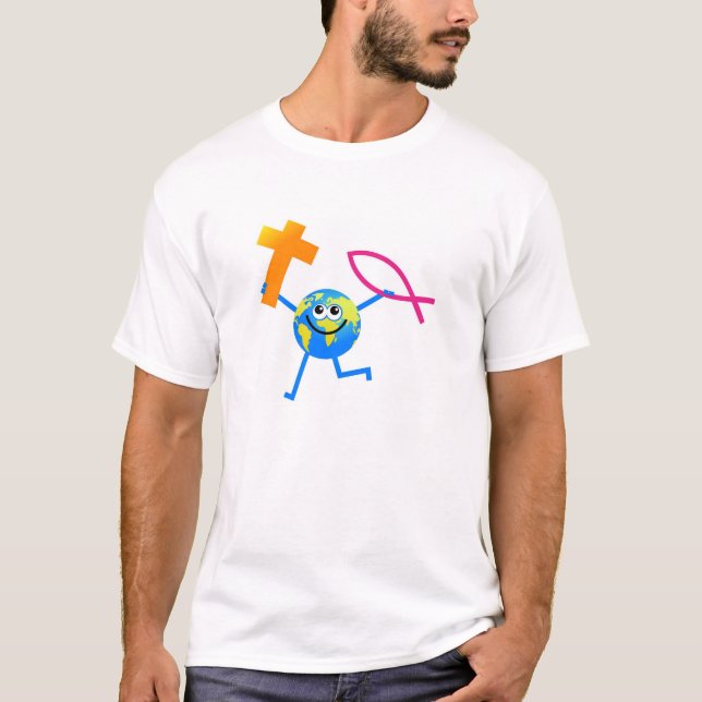 Christliche Kugel T-Shirt (Vorderseite)