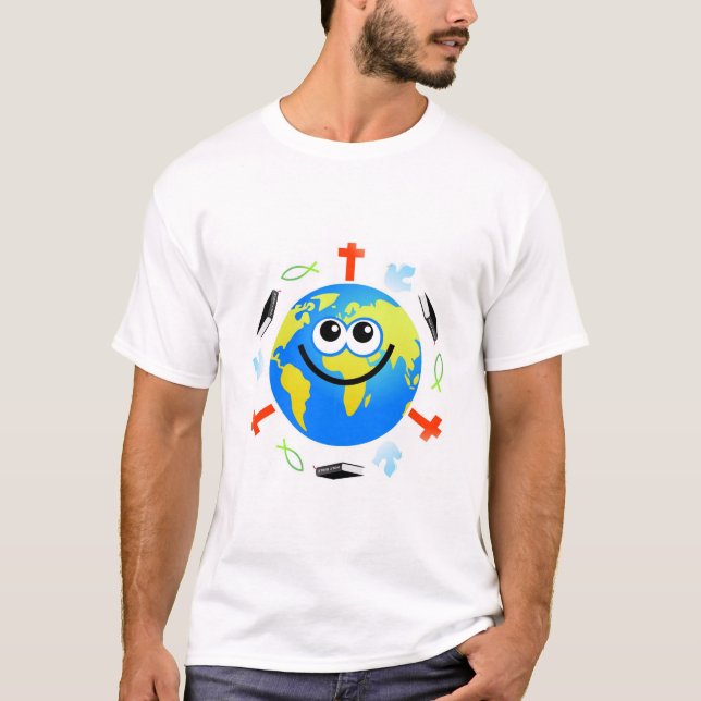 Christliche Kugel T-Shirt (Vorderseite)