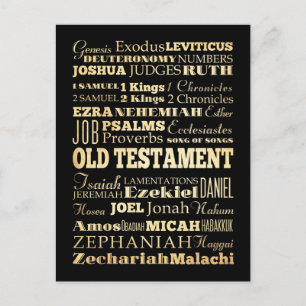 Christliche Kunst - Bücher des Alten Testaments. Postkarte