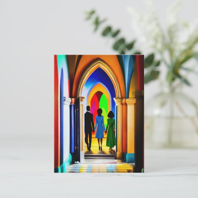 christliche Kunst, Dichtung und Musik Postkarte (Stehend Vorderseite)