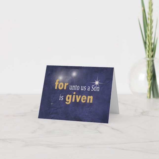 Christliche Liebe Feiertagskarte (Vorderseite)