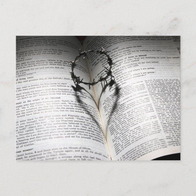 Christliche Liebe Herz inspirierend religiös Postkarte (Vorderseite)