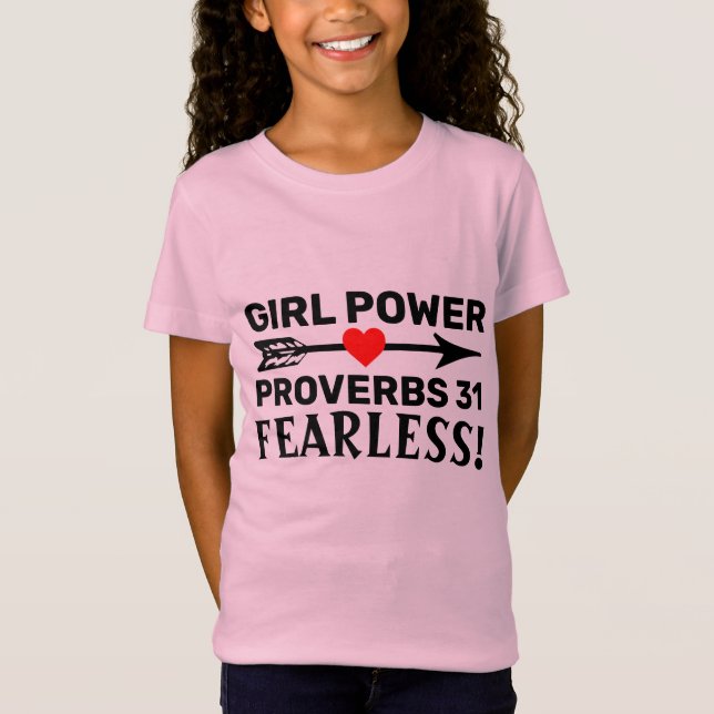 CHRISTLICHE MÄDCHEN-POWER-MÄDCHEN-T - Shirt (Vorderseite)