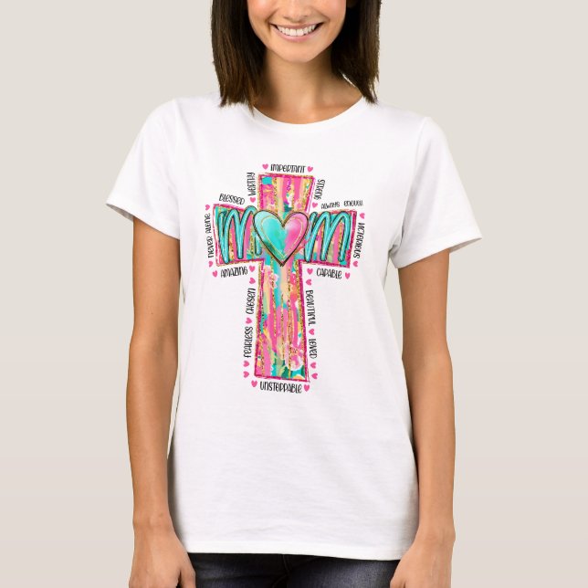 Christliche Mama T-Shirt (Vorderseite)