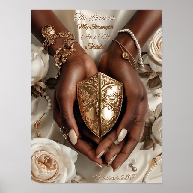 Christliche Mauer Art - Wohngestaltung Poster (Vorne)