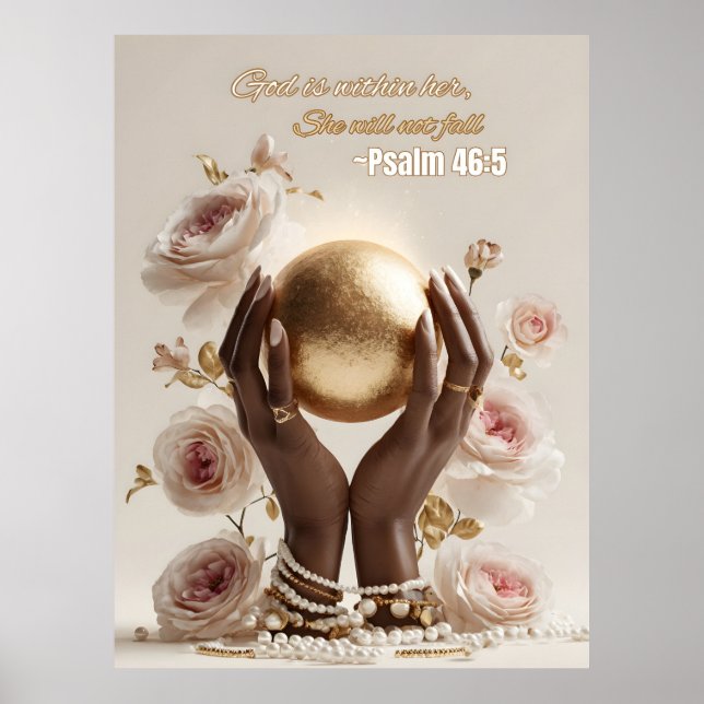 Christliche Mauer Art - Wohngestaltung Poster (Vorne)