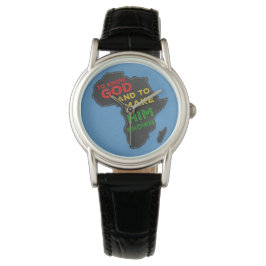 Christliche Missionskarte Afrikas | IMITATE Armbanduhr