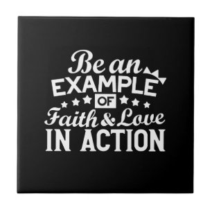 Christliche Motivation Design - Glaube, Liebe und  Fliese