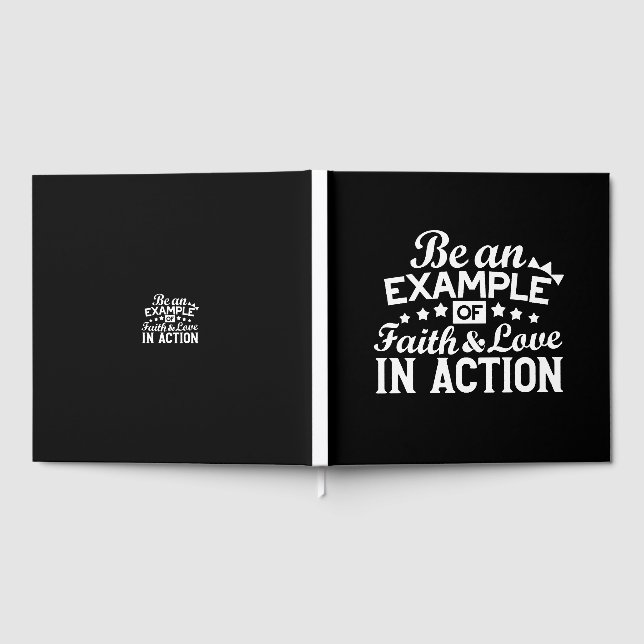 Christliche Motivation Design - Glaube, Liebe und  Gästebuch (Voll)