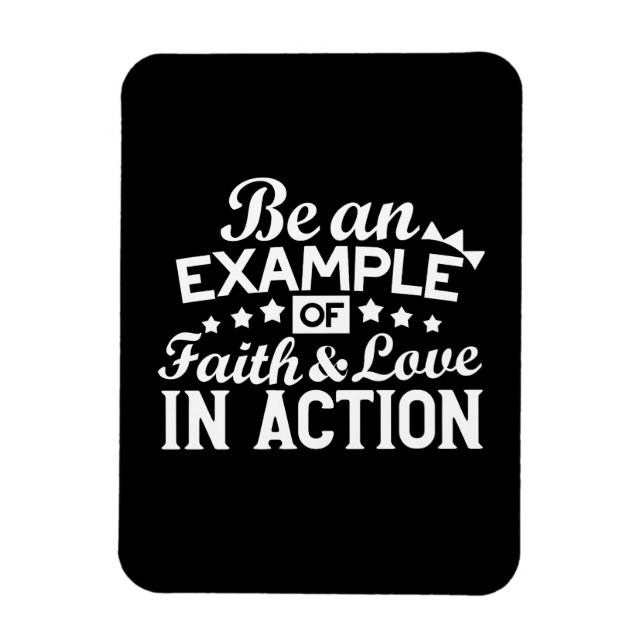 Christliche Motivation Design - Glaube, Liebe und  Magnet (Vertikal)