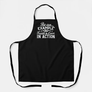 Christliche Motivation Design - Glaube, Liebe und  Schürze