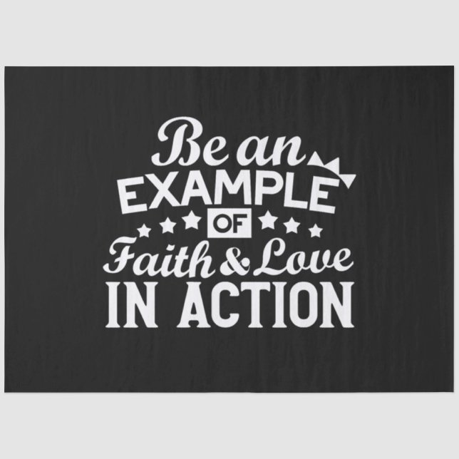 Christliche Motivation Design - Glaube, Liebe und  Seidenpapier (Vorderseite)