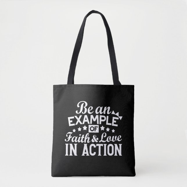 Christliche Motivation Design - Glaube, Liebe und  Tasche (Vorderseite)