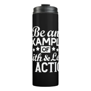 Christliche Motivation Design - Glaube, Liebe und  Thermosbecher