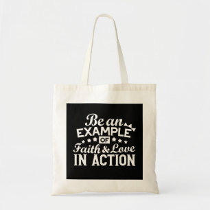 Christliche Motivation Design - Glaube, Liebe und  Tragetasche