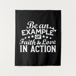 Christliche Motivation Design - Glaube, Liebe und  Wandteppich