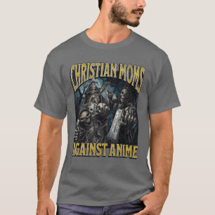 Christliche Mütter gegen Anime Lustiges Hartes Ske T-Shirt