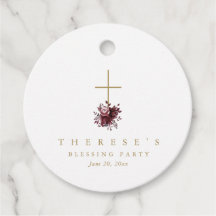 Christliche Mutter mit Blumenkreuz und Baby-Segen
