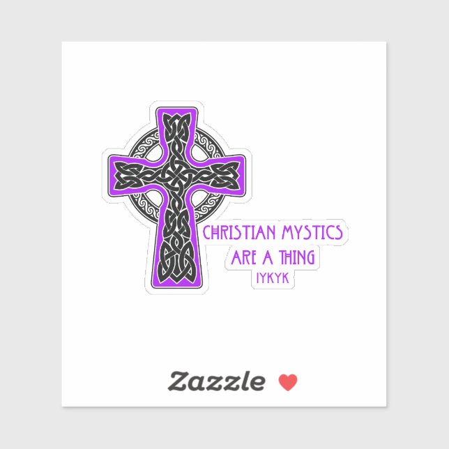Christliche Mystik ist eine Sache Aufkleber (Blatt)