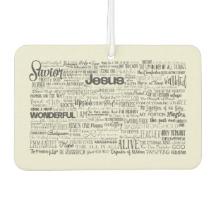 Christliche Namen Gottes Typografie Autolufterfrischer