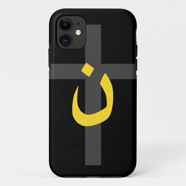 Christliche Nazarene Symbol Solidarność Kreuz Bold Case-Mate iPhone Hülle (Rückseite)