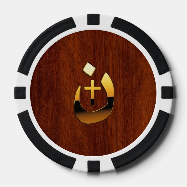 Christliche Nazarene-Symbolik Pokerchips (Vorderseite)