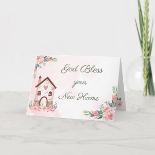 Christliche Neues Zuhause-Karte mit Schrift Karte