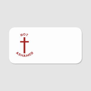 Christliche, nicht beschädigte Veranstaltungen der Namensschild