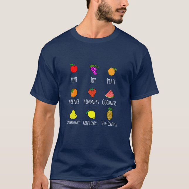 Christliche Niedliche Früchte des Geistes Galatian T-Shirt (Vorderseite)