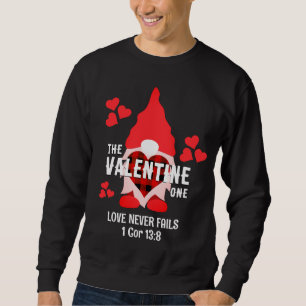 Christliche Paare VALENTINE GNOME Rote Herzen Sweatshirt