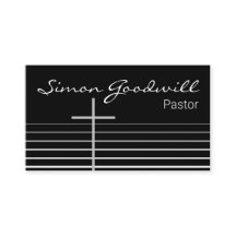 Christliche Pastor Minister Visitenkarten | Einfac