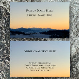 Christliche Pfarrkirche im benutzerdefinierten Tex Visitenkarte