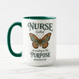 Christliche Pflegekraft Römer 8,28 Schmetterling G Kaffeetasse