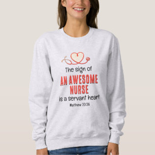 Christliche PHANTASTISCHE NURSE SERVANT HERZ indiv Sweatshirt