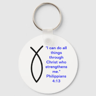 Christliche Philippinen 4:13 Schlüsselanhänger mit