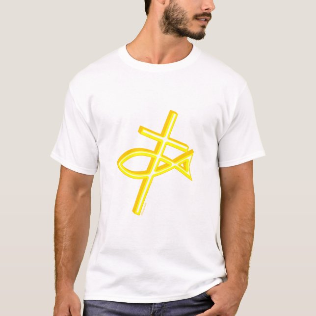Christliche Querfische T-Shirt (Vorderseite)