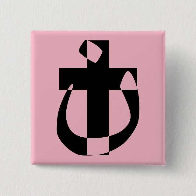 Christliche Querschaltfläche der Nazarene-Symbolso Button (Vorderseite)