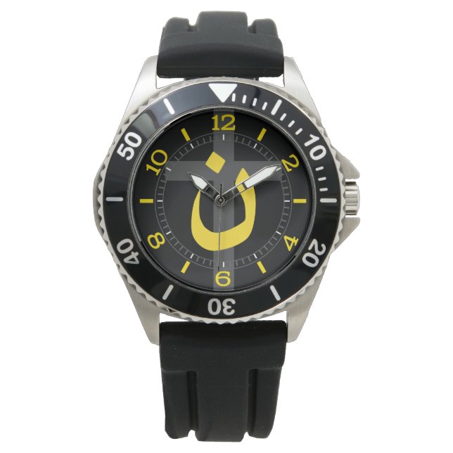 Christliche Querwahl der Nazarene-Symbol Solidarit Armbanduhr (Vorderseite)