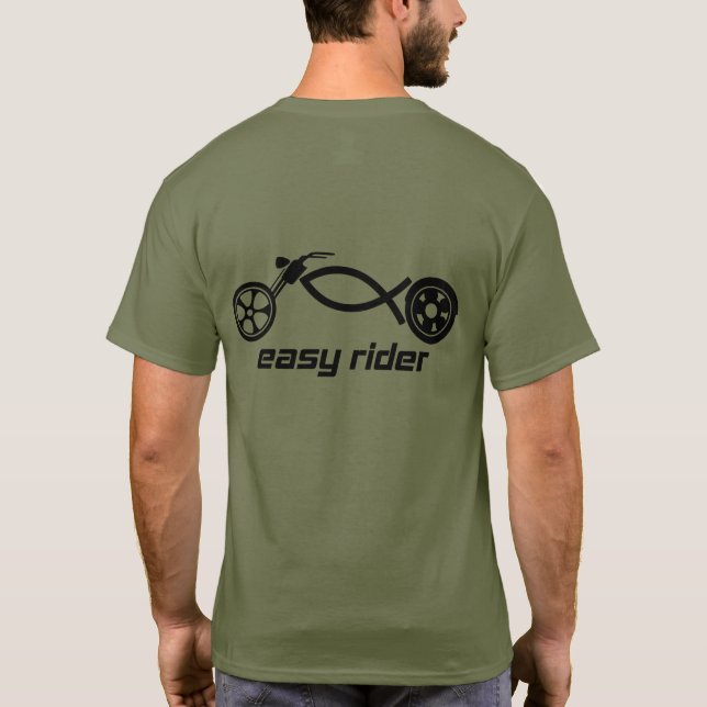 Christliche Radfahrer T-Shirt (Rückseite)