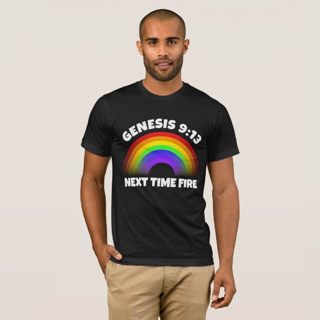 CHRISTLICHE RAINBOW GENESIS 9:13 T - Shirt (Vorne ganz)