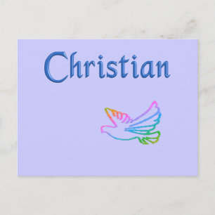 Christliche Regenbogenfohle Postkarte