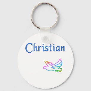 Christliche Regenbogenfohle Schlüsselanhänger