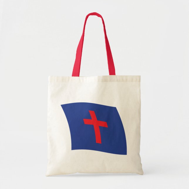 Christliche Religionsflagge Totbeutel Tragetasche (Vorne)