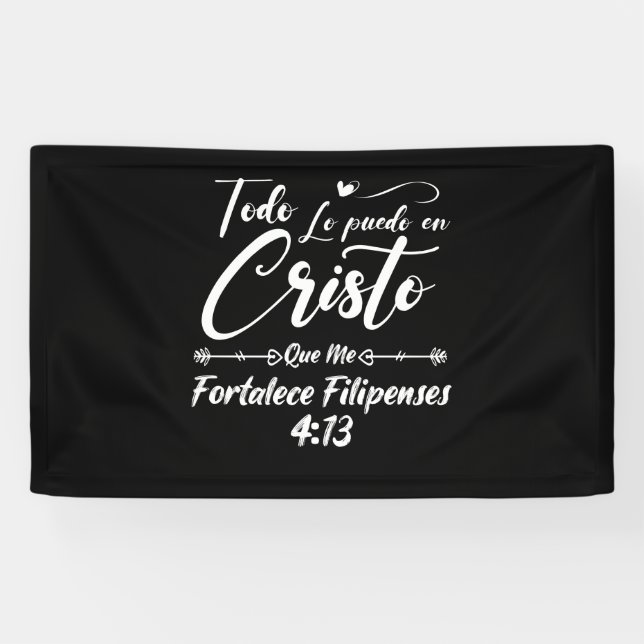 Christliche religiöse Bibelverse 4 13 Philippinen Banner (Horizontal)