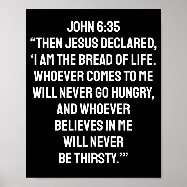 CHRISTLICHE RELIGIÖSE BIBLE VERSE QUOTEN POSTER (Vorne)