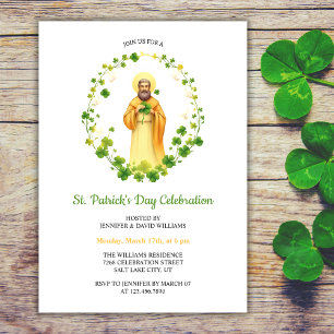Christliche Religiöse St. Patricks Day Feier Einladung